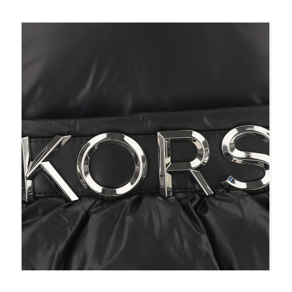 Michael Kors Rugzak van gerecycled nylon met metalen logodetail Black Dames