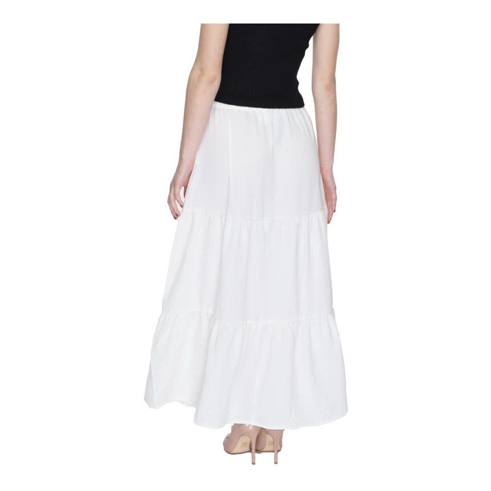 Jacqueline de Yong Midi Skirts White Dames