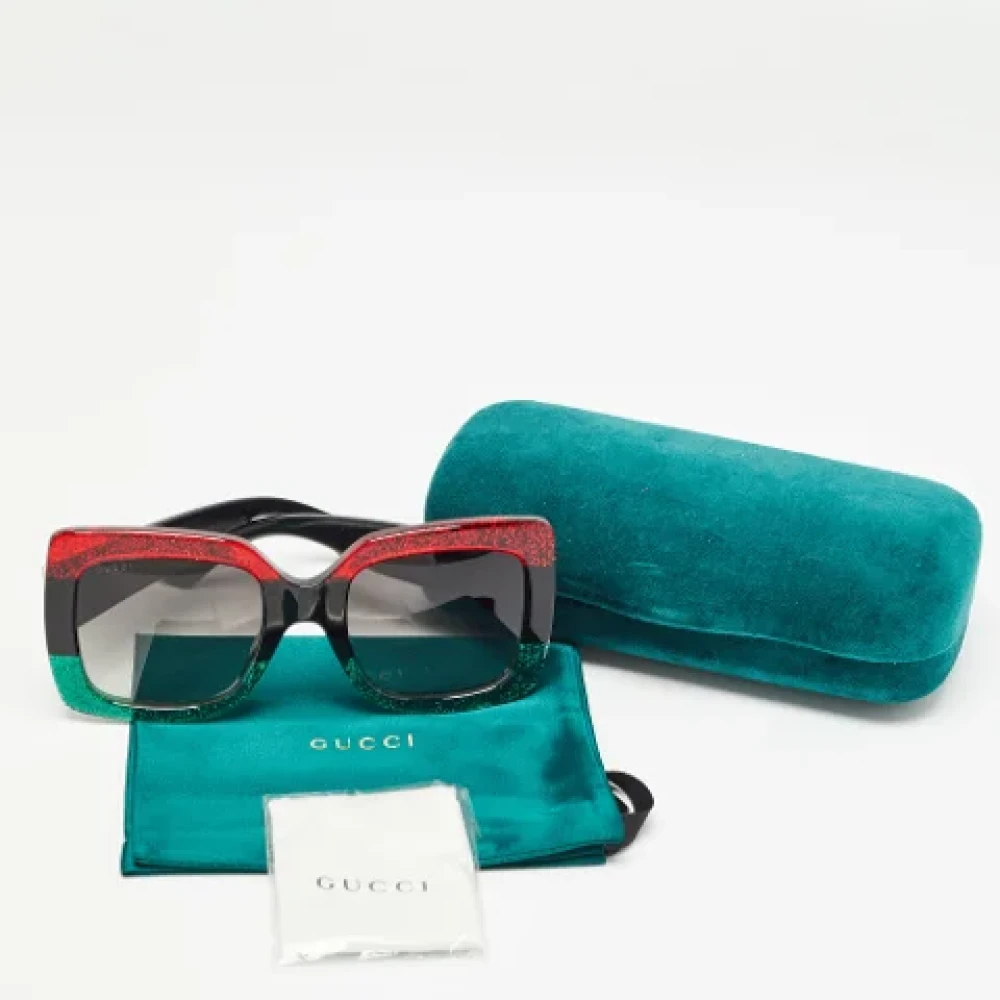 Gucci Vintage Pre-owned Acetate sunglasses Multicolor Dames