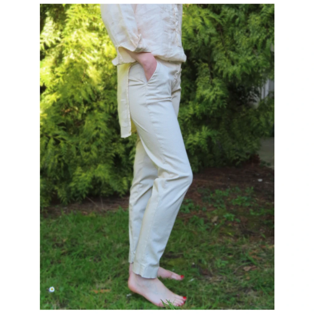 Mason's New York Micro Geprinte Broek Beige Dames