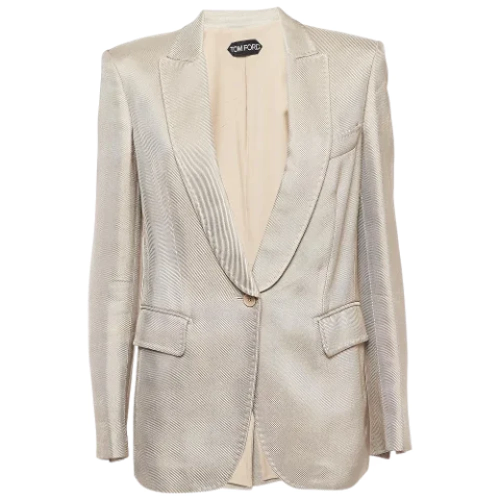 Tom Ford Pre-owned Fabric outerwear Beige Dames