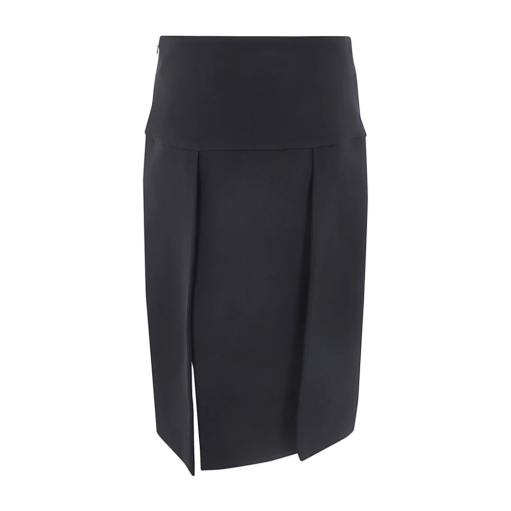 Khaite Stijlvolle Denim Rok Black Dames