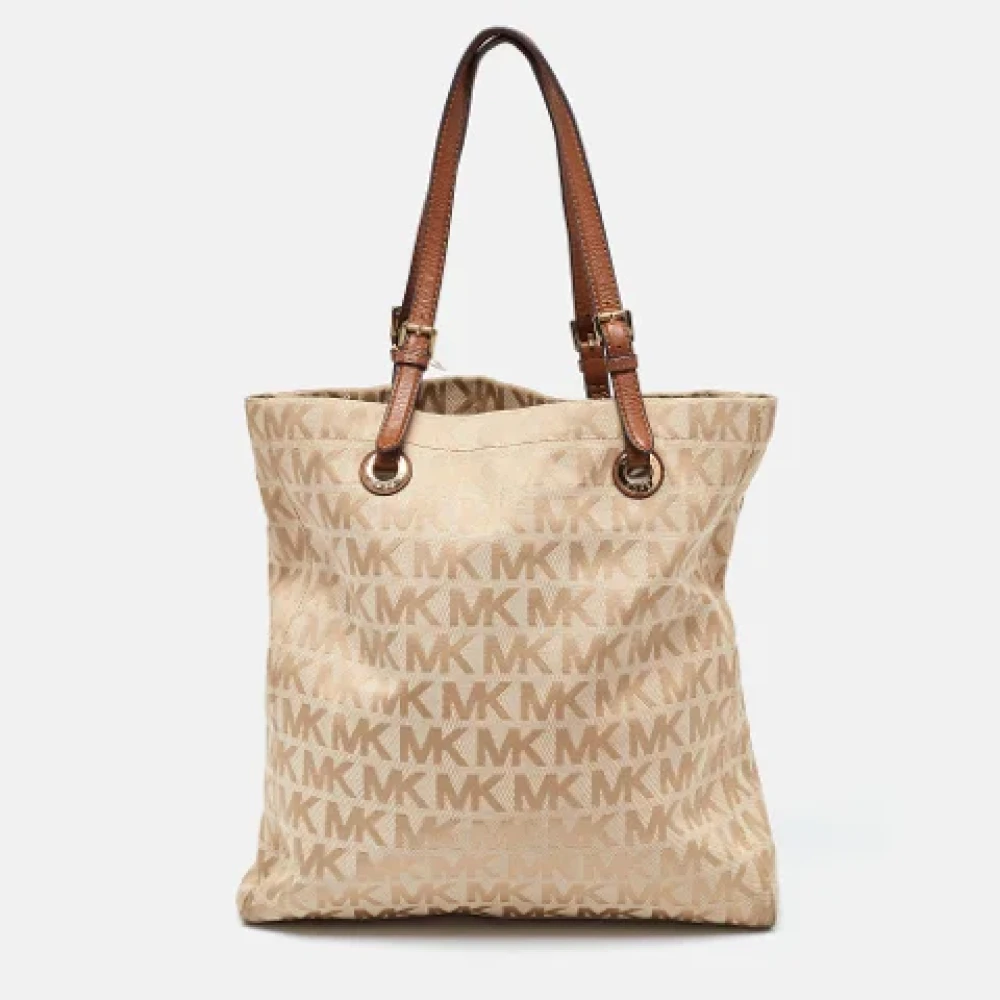 Michael Kors Pre-owned Canvas handbags Beige Dames