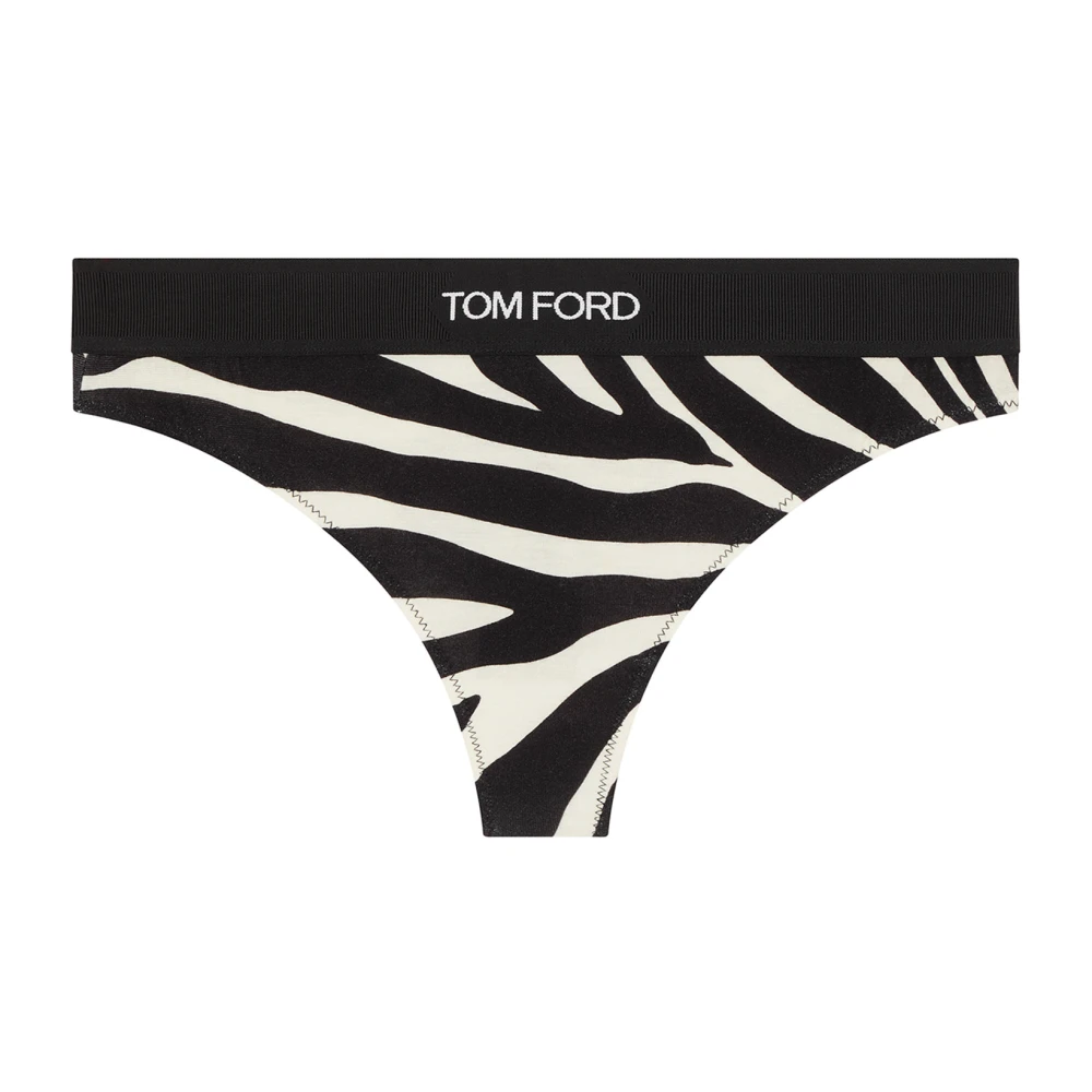 Tom Ford Witte Optische Zebra Print Leggings White Dames