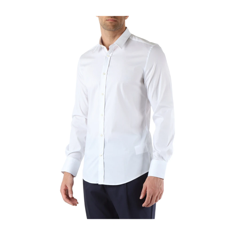 Antony Morato Milano Super Slim Fit Katoenen Overhemd White Heren