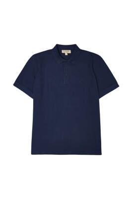 polo-en-coton-bleu-marine