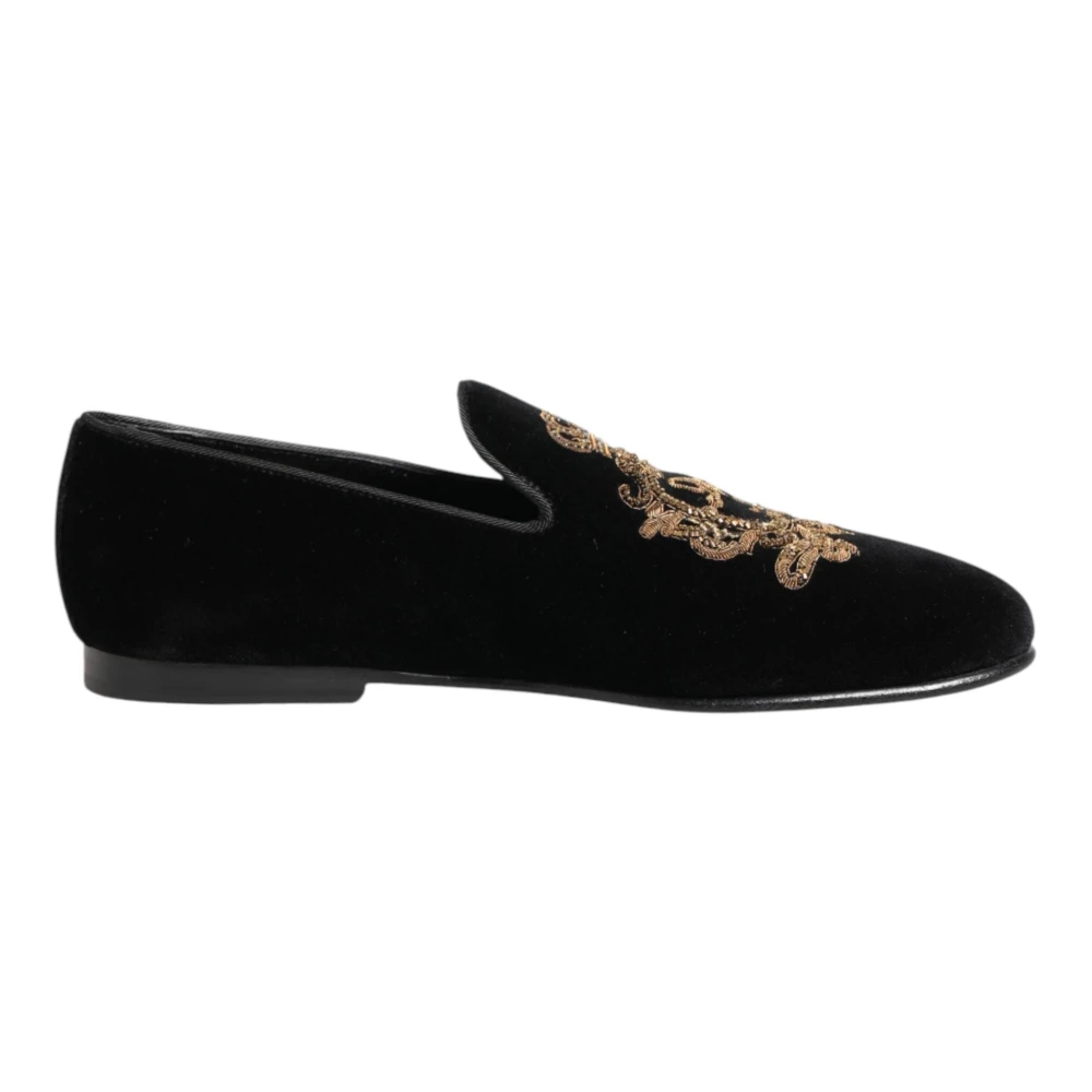 Dolce & Gabbana Men's Black Slippers - Loafers - 6 Uk - Shoes