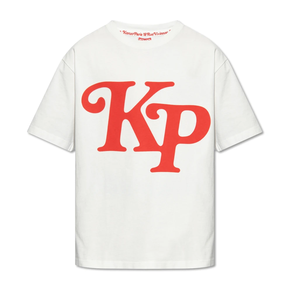 Kenzo T-shirt met logo White Heren