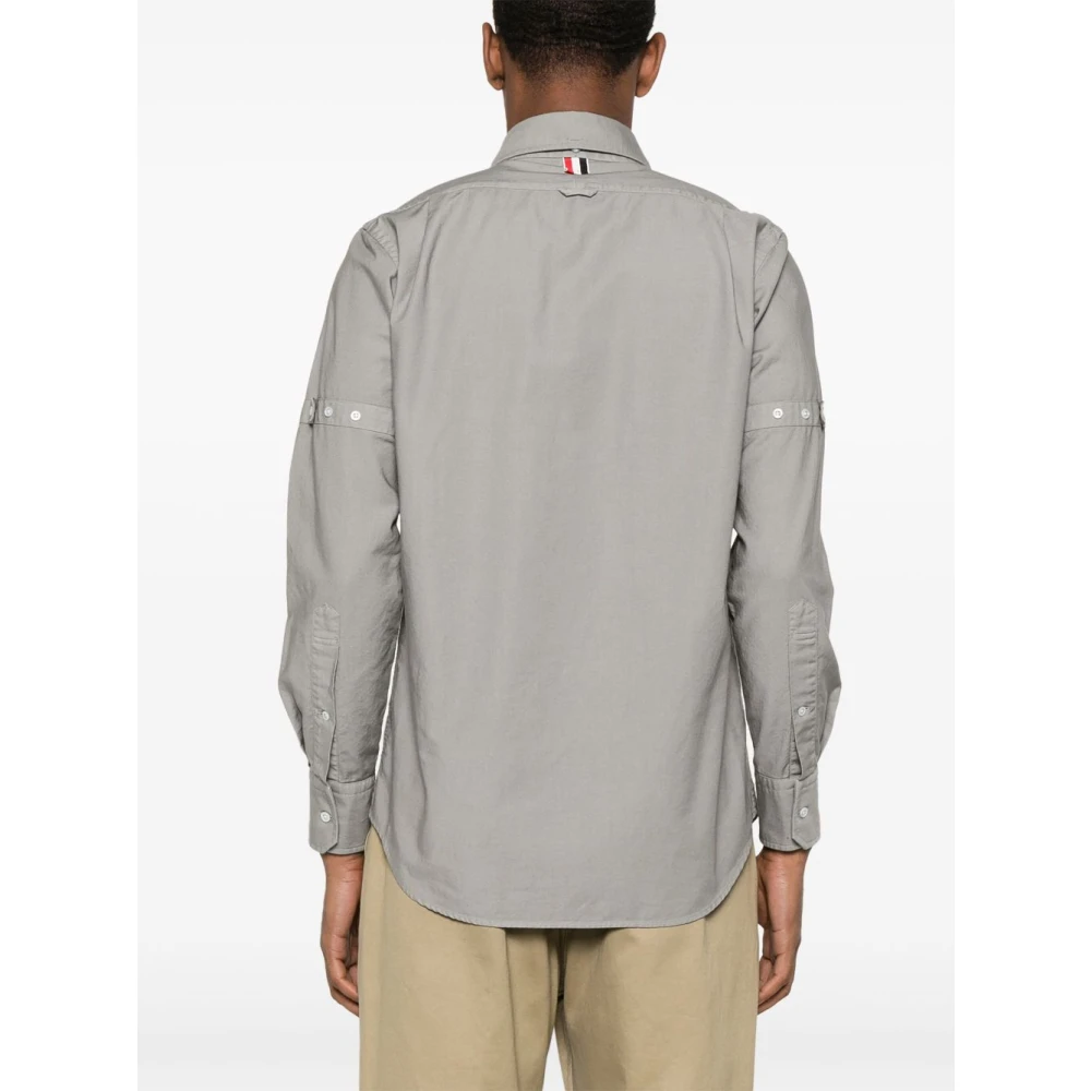 Thom Browne Stijlvolle Overhemden voor Mannen Gray Heren