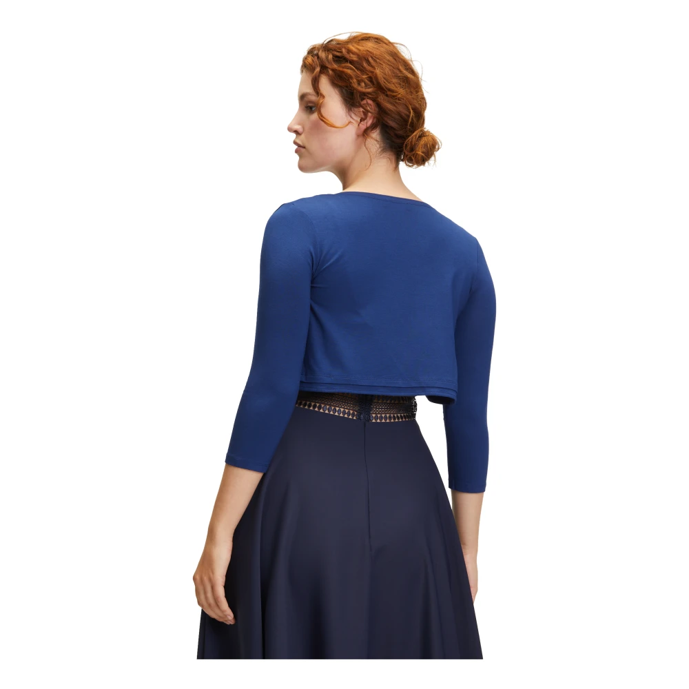 Vera Mont Jersey Bolero Jas Blue Dames