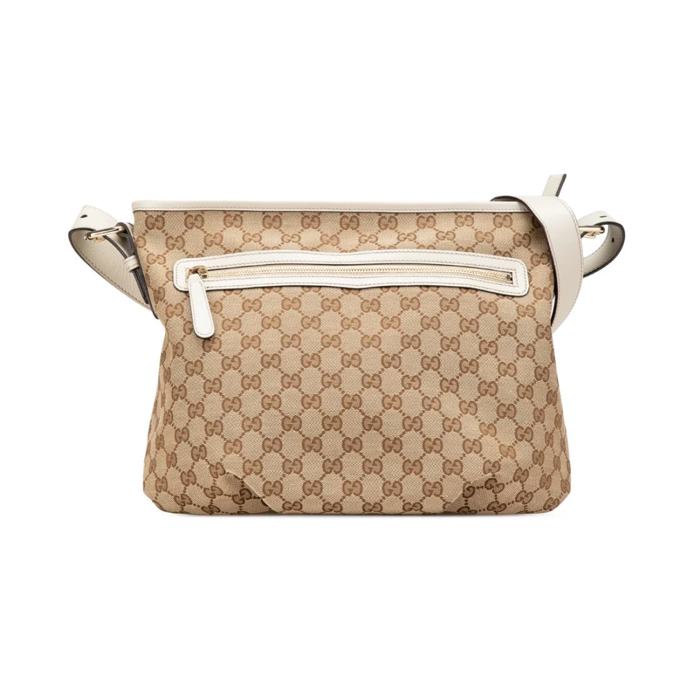 Gucci Vintage Damen Braun Gebrauchte Gg Canvas Crossbody Tasche