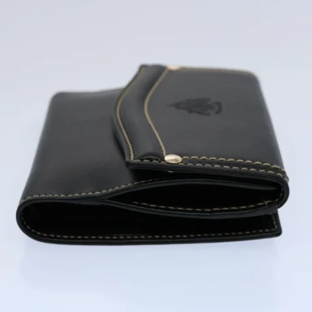 Gucci Vintage Pre-owned Leather wallets Black Dames