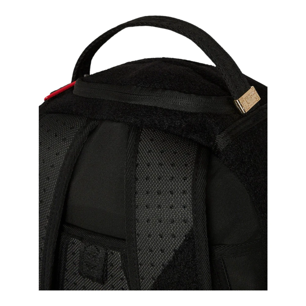 Sprayground Zwart Dlx-Special Velcro Patch Rugzak Black Unisex