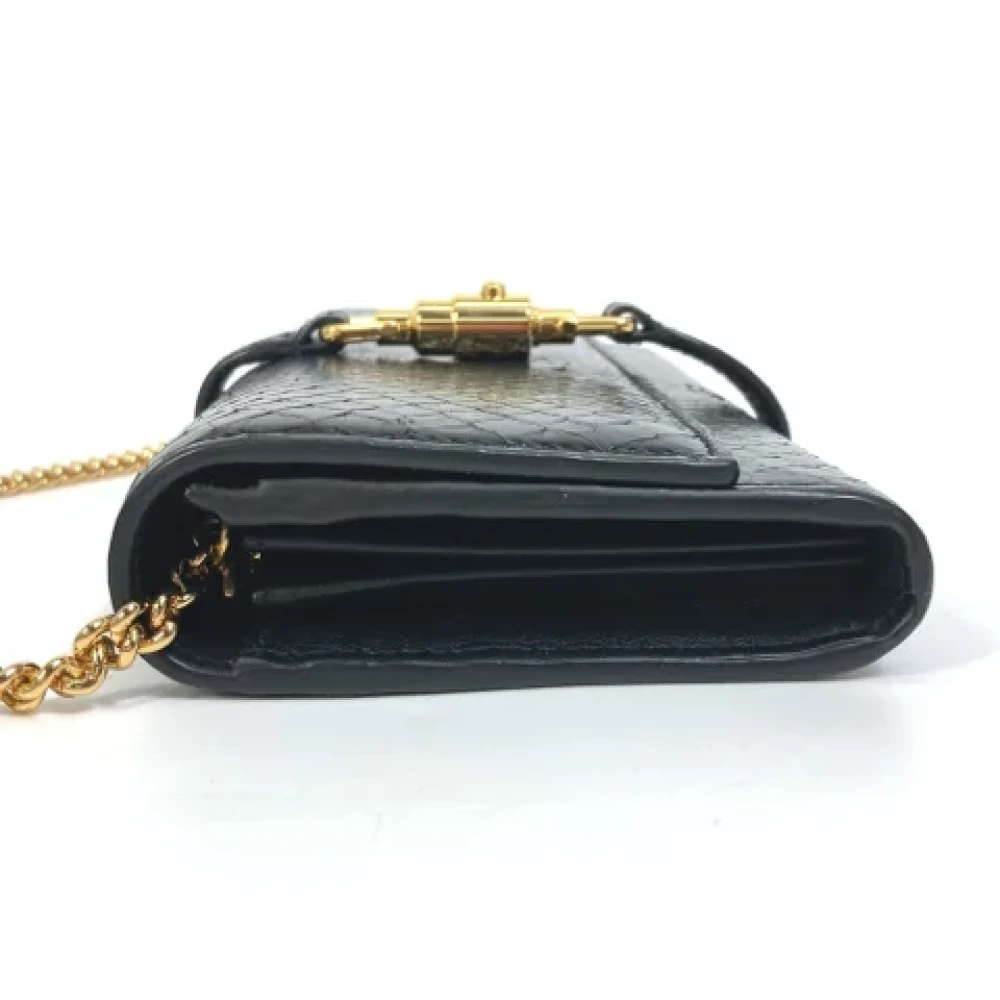 Gucci Vintage Pre-owned Leather wallets Black Dames