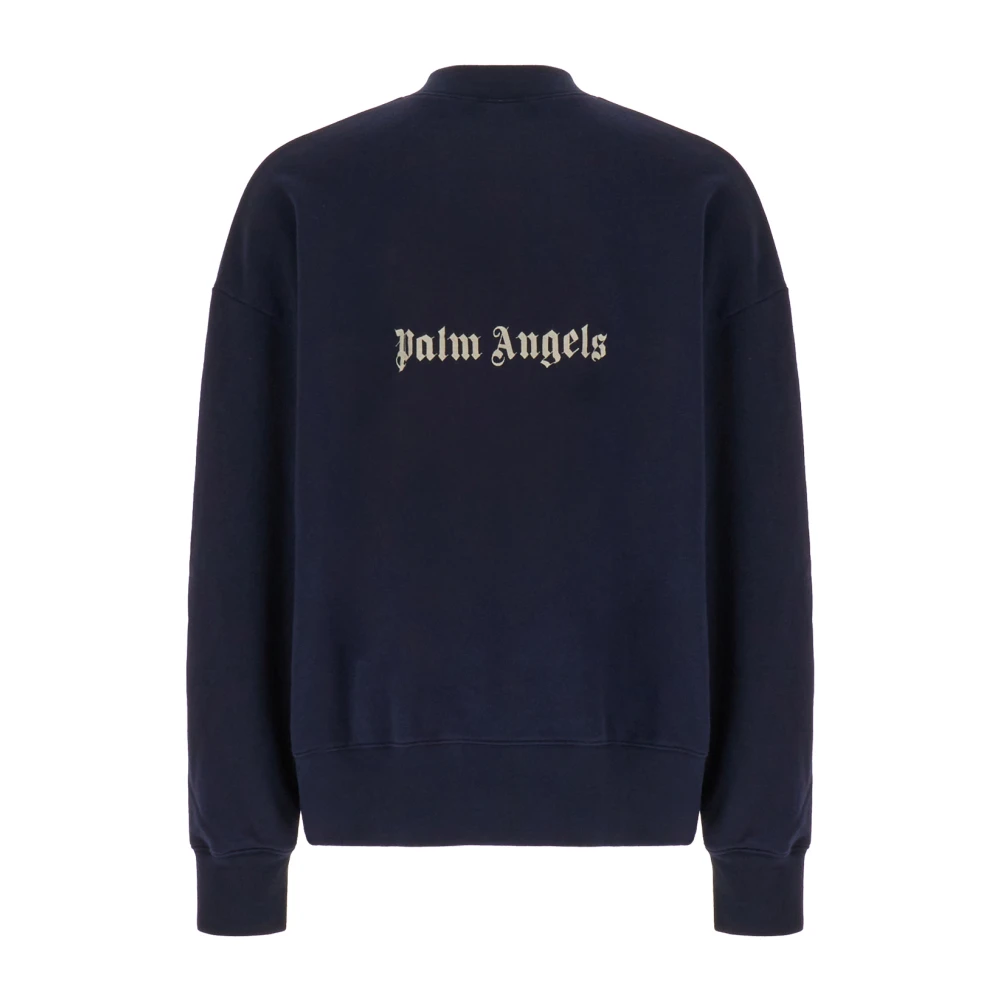 Palm Angels Stijlvolle Hoodies voor een Trendy Look Blue Heren