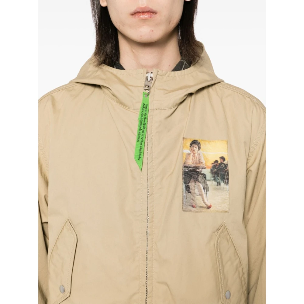 Undercover Beige Katoenen Parka Jas Beige Dames