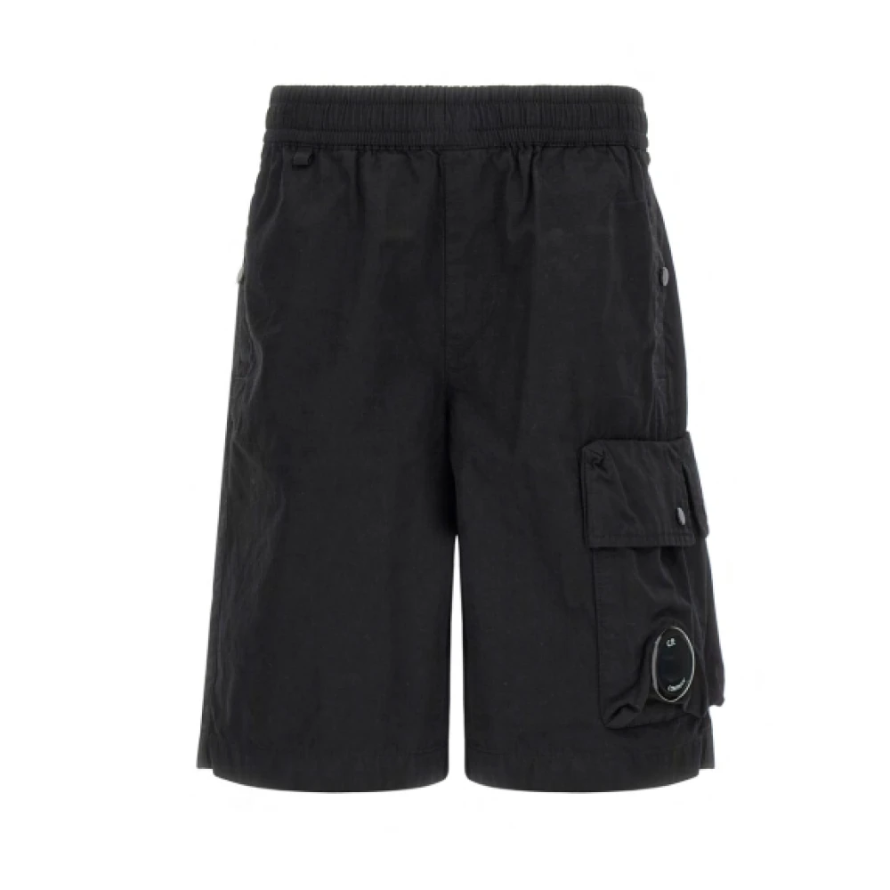 C.p. Company Men's Black Stylish Shorts