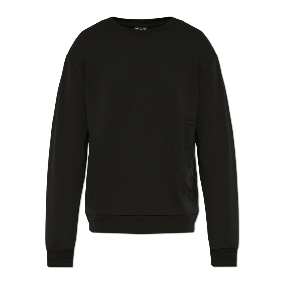 Emporio Armani Ea7 Men's Black Sweatshirts,, Sweatshirt Medium