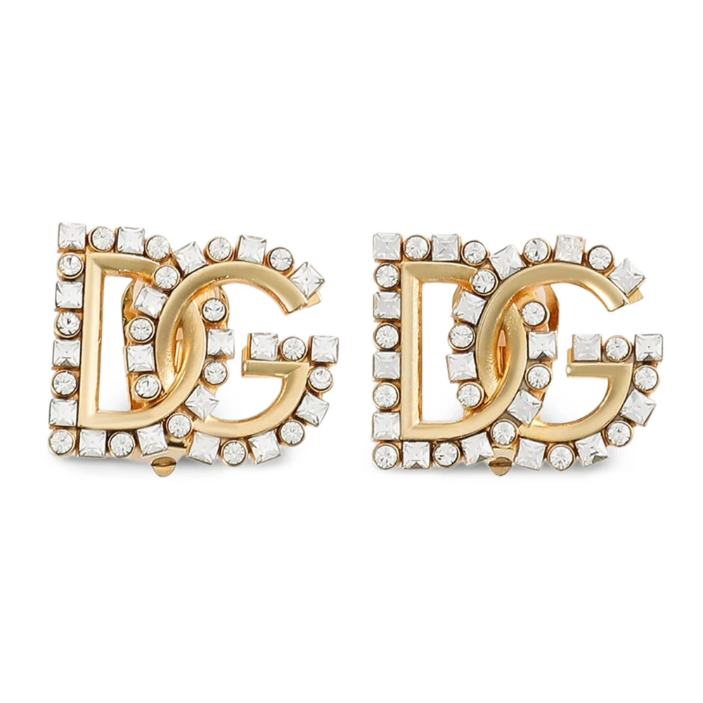 Dolce & Gabbana Gyllene Bijoux Clip-On Örhängen Yellow, Dam