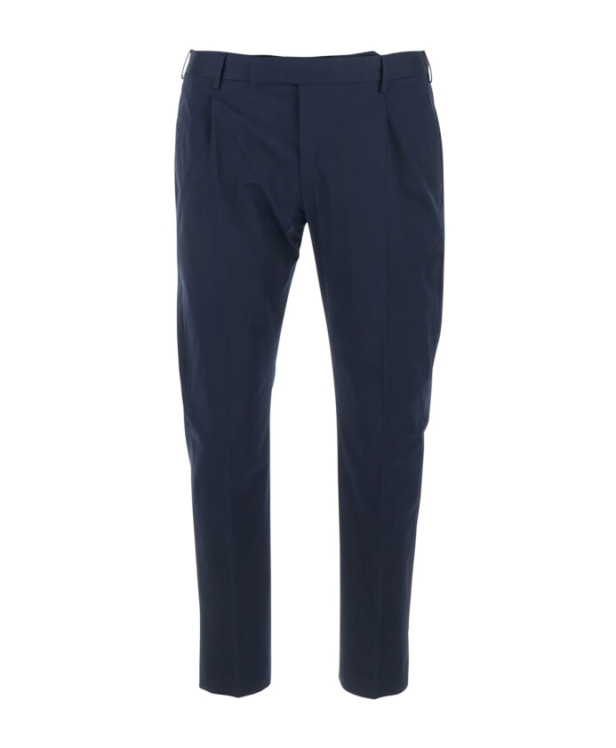 pantalon-en-coton-bleu-avec-plis
