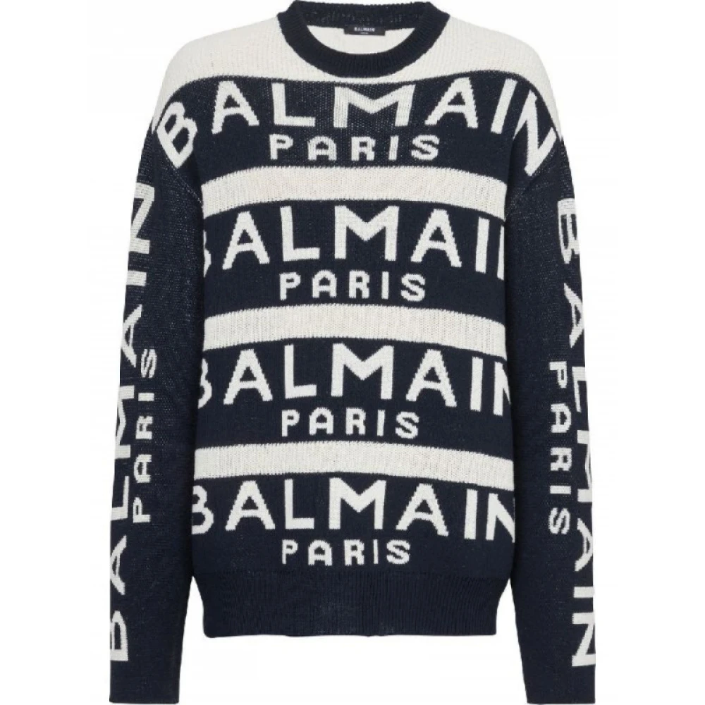 Balmain Stijlvolle Sweater van Zwart Heren