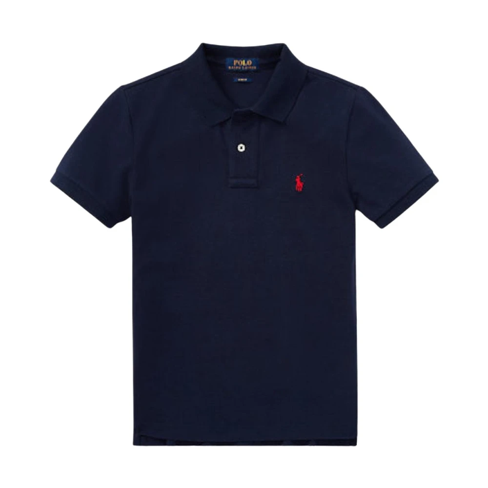 Polo Ralph Lauren Short Sleeve Polo Shirt Boys Navy Blue Small Kids - La Redoute - Image 2