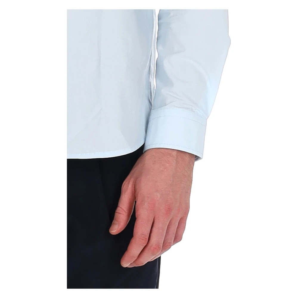 A.p.c. Heldere Blauwe Cam Cot Shirt Blue Heren