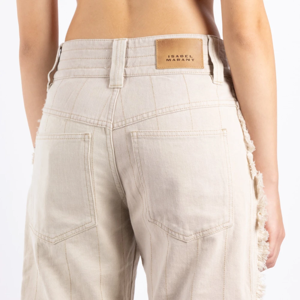 Isabel marant Ivoor Straight Pants Update Garderobe White Dames