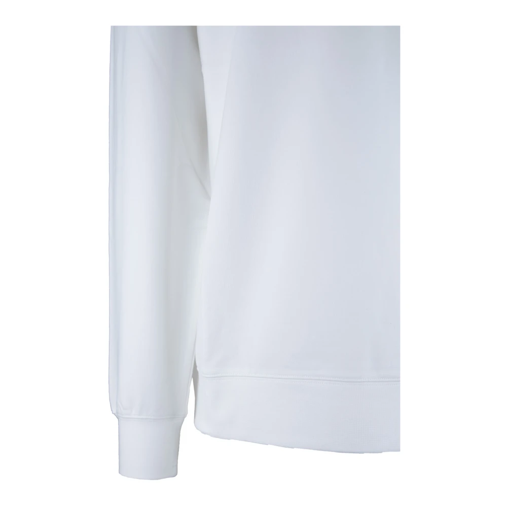 C.P. Company Heren Pullover Sweatshirt met Logo Print White Heren