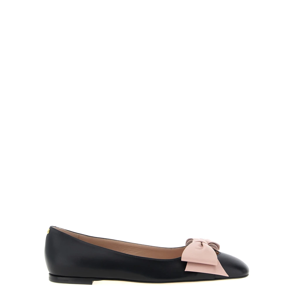 Valentino Garavani Black Bowow Ballet Flats - Female - Ballerina Shoes - 6 Uk - Shoes