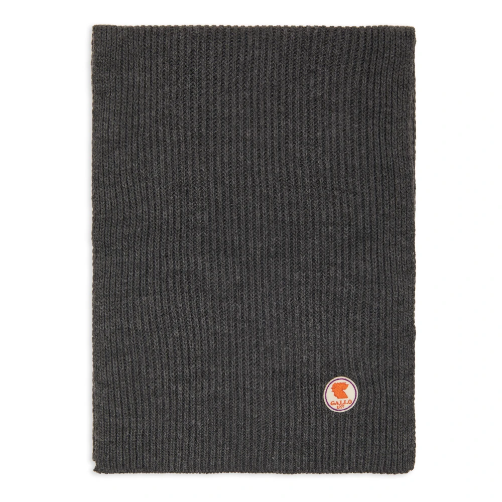 Gallo Unisex effen grijs geribbeld sjaal Gray Unisex