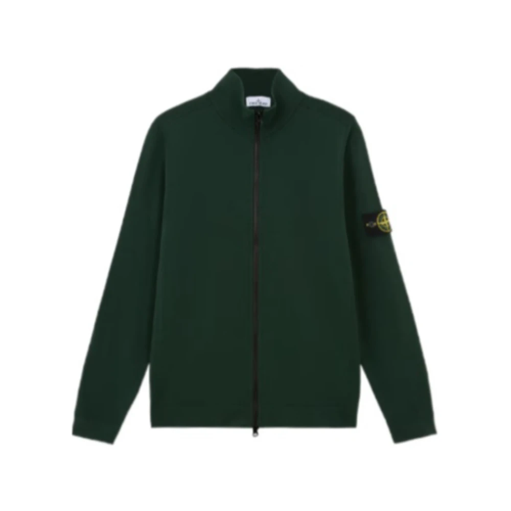 Stone Island Stijlvolle Cardigan voor Mannen Green Heren