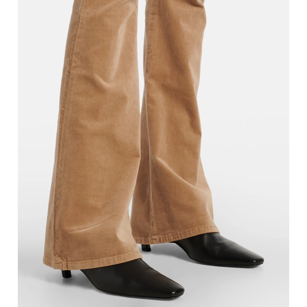 7 For All Mankind Jeans Flare: Denim blauw Beige Dames