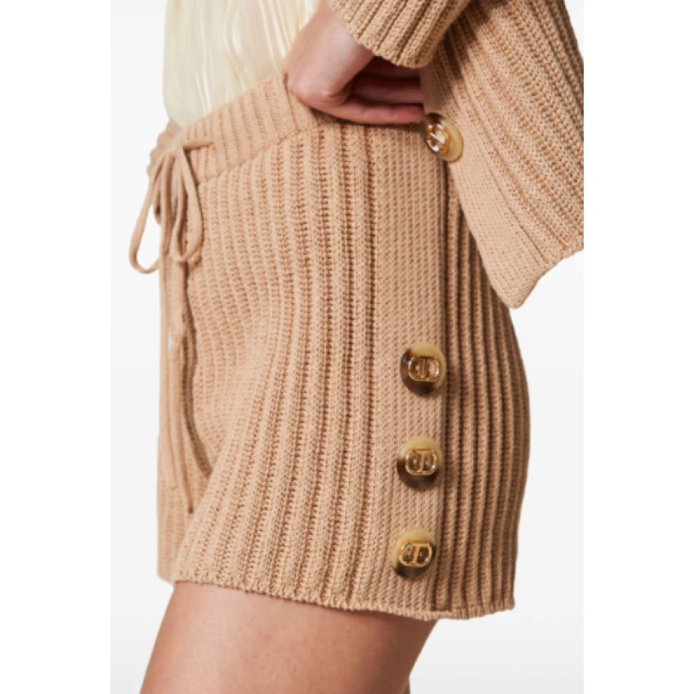 Twinset Stijlvolle Broek Set Brown Dames