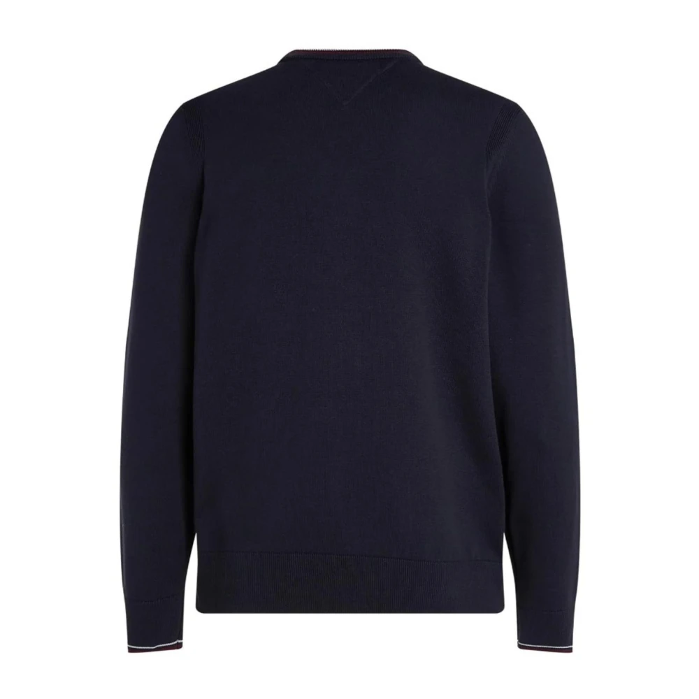 Tommy Hilfiger Katoenen Crew Neck Sweater Blue Heren