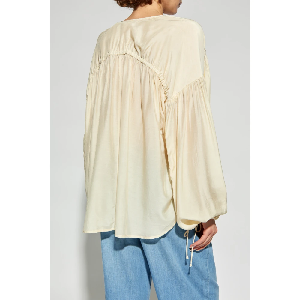 Munthe Losvallende top Beige Dames