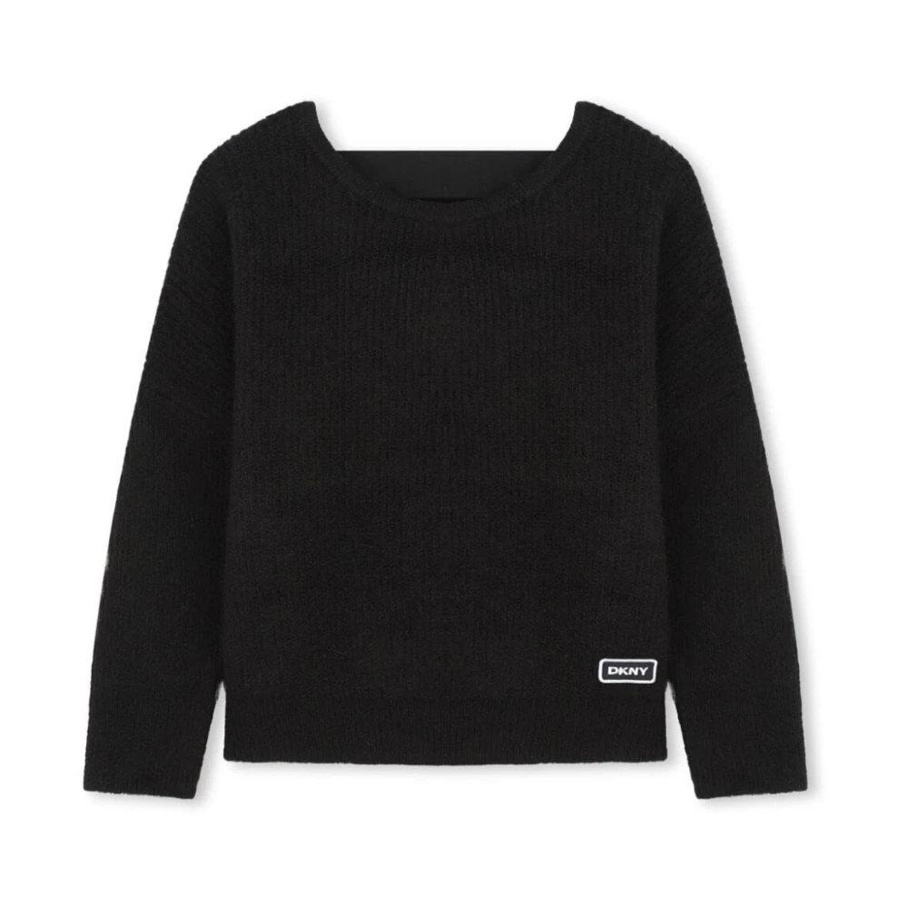 Dkny Unisex Kids Black Pull-On Jumper - Kids Knitwear - 8 Y - Kids