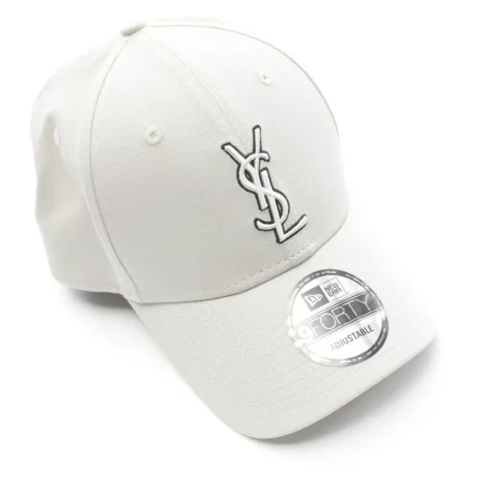 Yves Saint Laurent Vintage Pre-owned Cotton hats White Heren