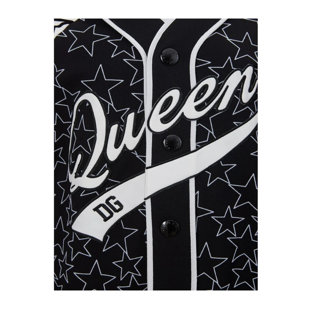 Dolce & Gabbana Premium Katoenen Trui Klassiek Zwart Black Dames
