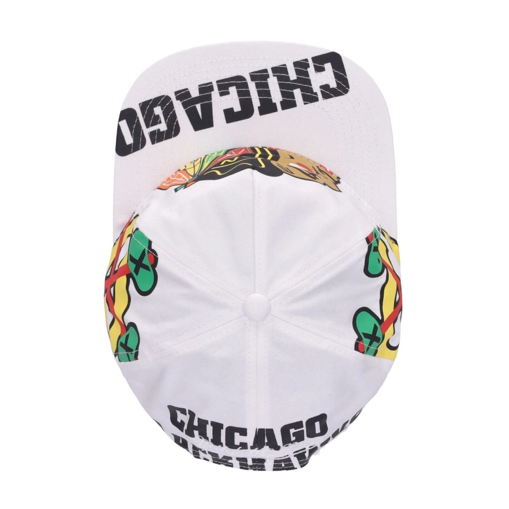 Mitchell & Ness Chicago Blackhawks Flat Brim Cap Multicolor Heren