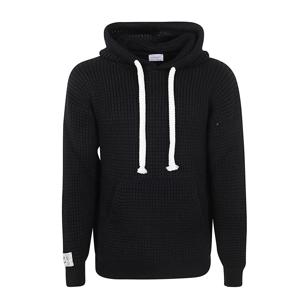 Family First Zwarte Engelse Hoodie Black Heren