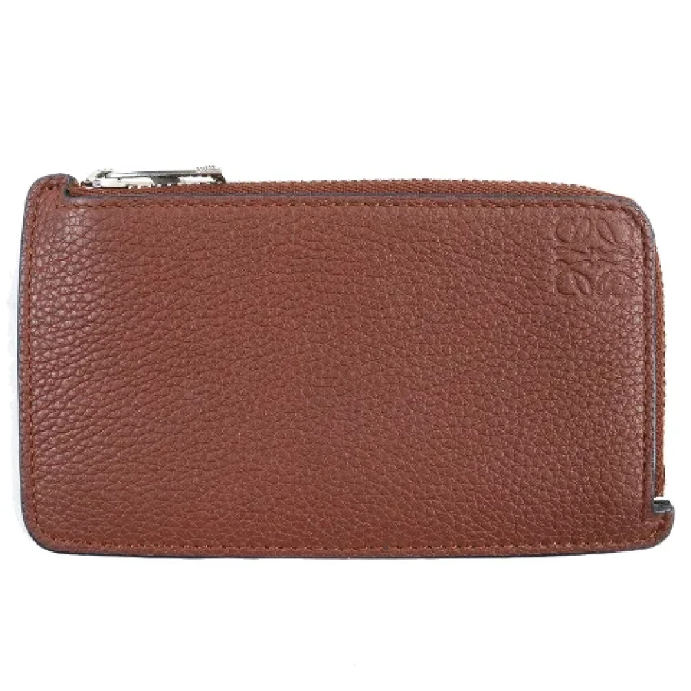 Loewe Pre-owned Leather wallets Brown Dames