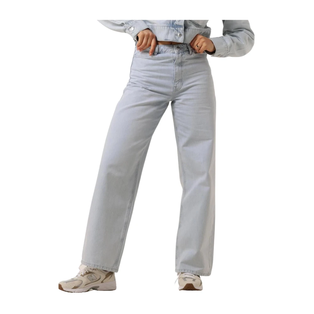 Second Female Lichtblauwe Wide Leg Jeans Second Dames Blue Dames