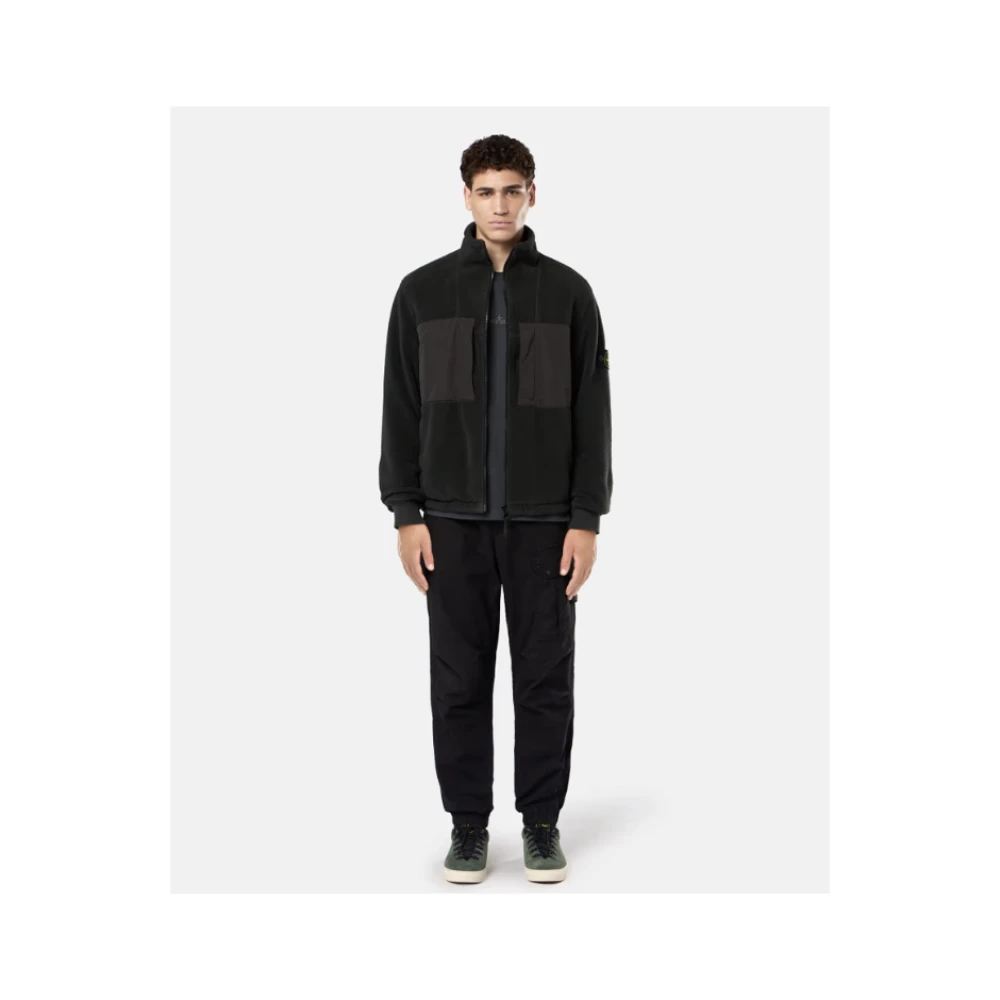 Stone Island Grijze Track Top met Anti-Drop Gray Heren