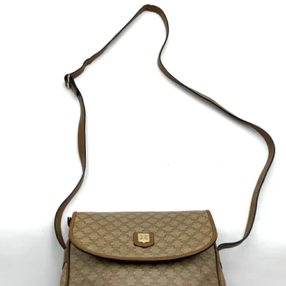 Celine Vintage Pre-owned Plastic celine-bags Beige Dames
