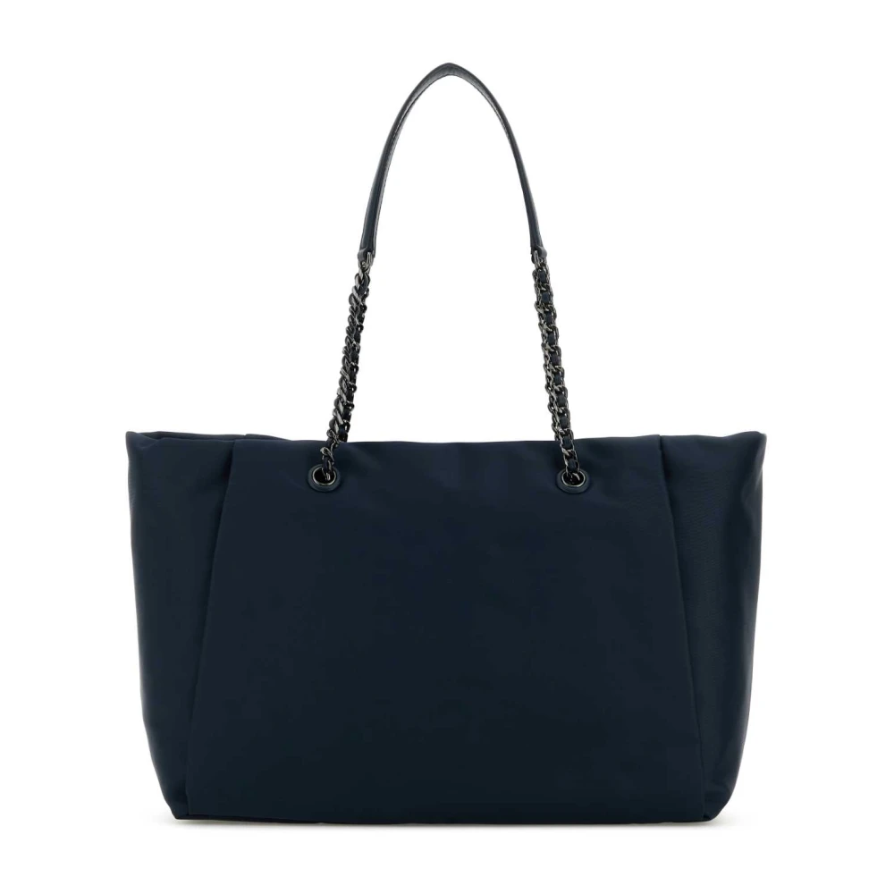 Michael Kors Grote Georgia Shopping Bag van Nylon Navy Blauw Blue Dames