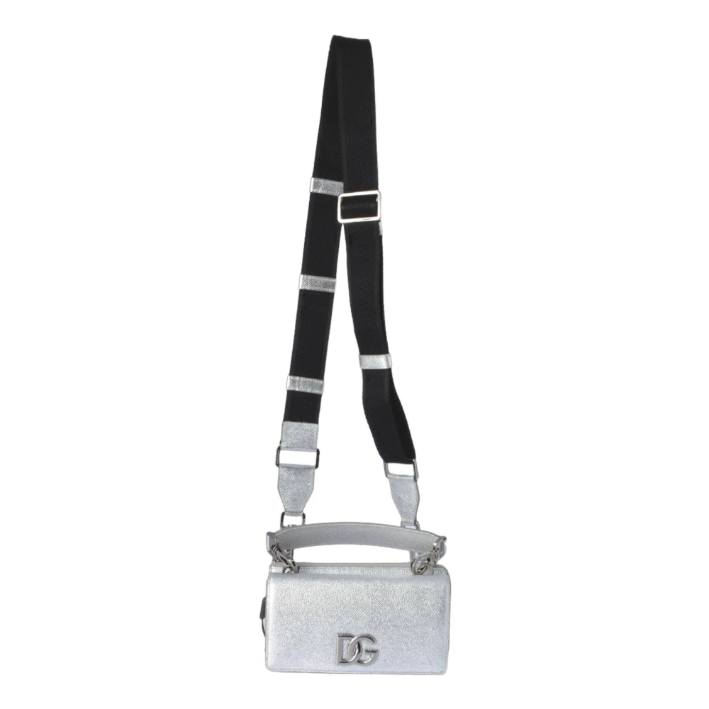 Dolce & Gabbana Heren Leren Kleine Tas Gray Heren