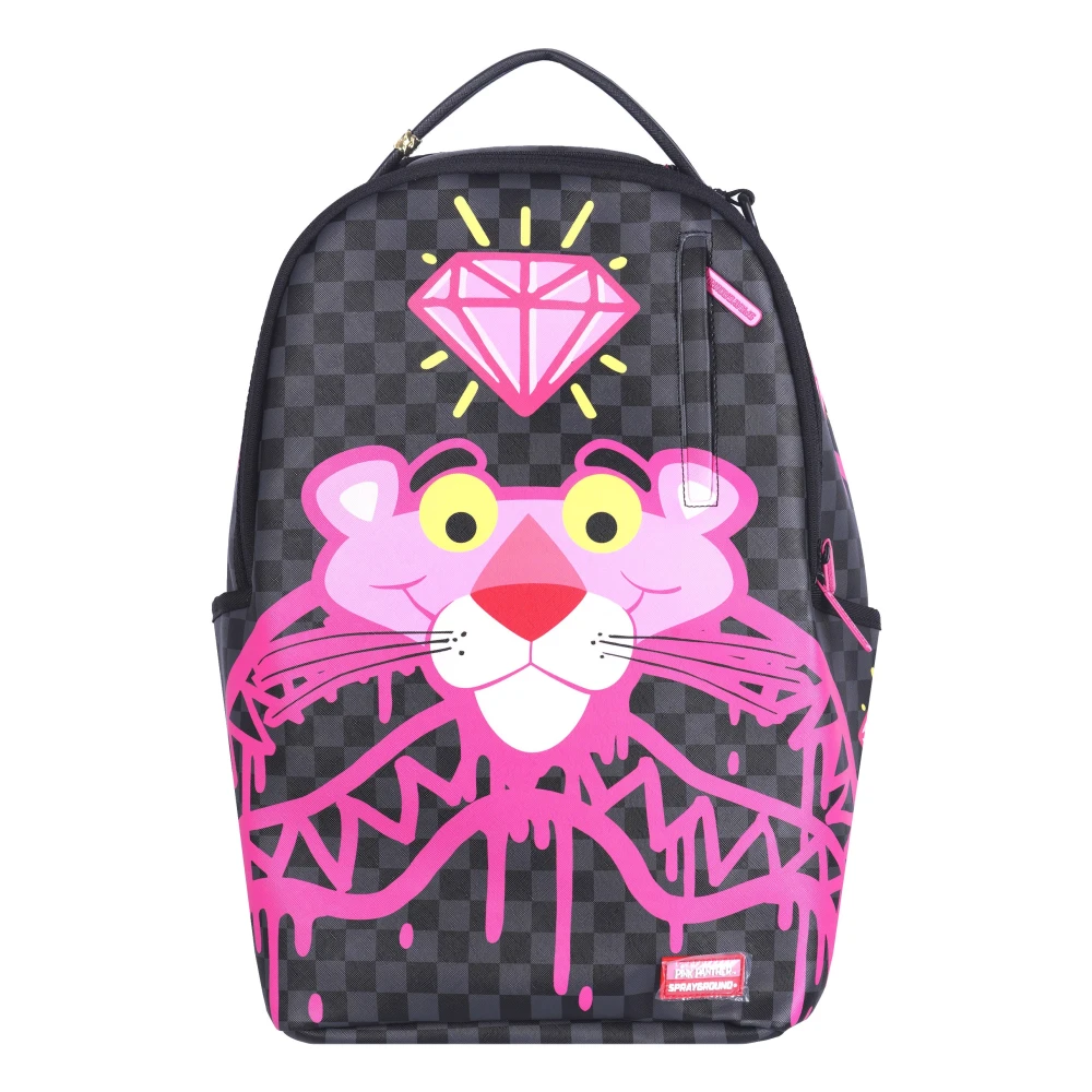 Sprayground Women's Multicolor Zaino Pink Panther Drippy Diamonds - Backpacks - One Size - Bags
