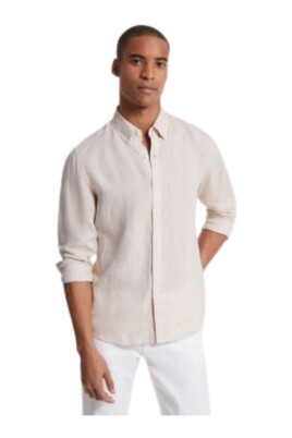 linned-slim-fit-skjorte