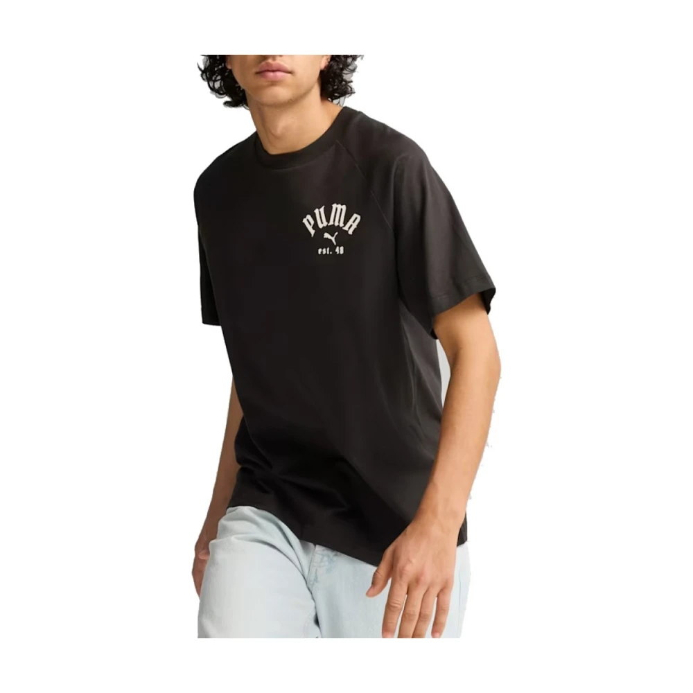 Puma Grafisch Relaxte T-Shirt Black Heren